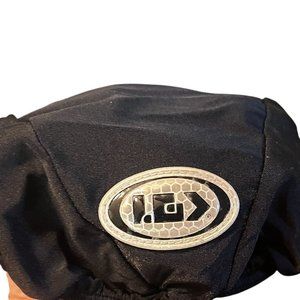 Louis‎ Garneau Black Cycling Helmet Cover With Reflective Logo P/M